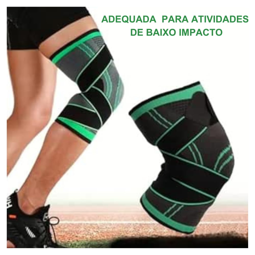 Joelheira Ortopédica Esportiva de Compressão com Estabilizador, Proteção para Treino e Recuperação Premium