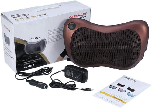 Almofada de massagem eletrônica aquecimento eletrônico, almofada de massagem amassar costas pescoço pescoço ombro, almofada de massagem amassada profunda adequada para casa e escritório