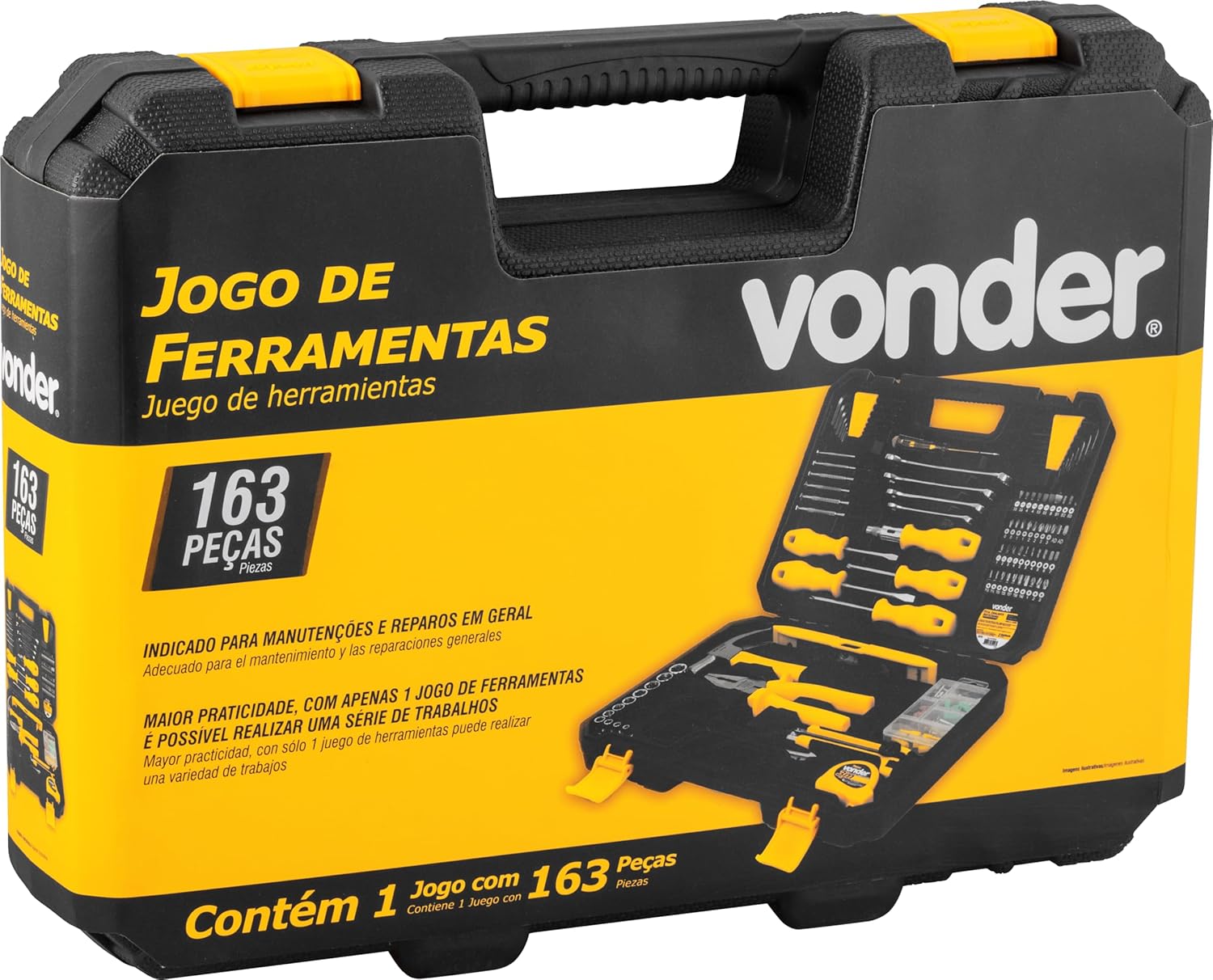 Jogo De Ferramentas Com 163 Peças Vonder